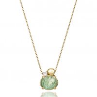 Collana Chimento Donna Armillas Acqua Gemma in Oro Quarzo 1G04928B51450